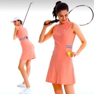 Baleaf Women's Ribbed Tennis/Golf/Athletic Dress, Cut Out, Sleeveless, NWT S